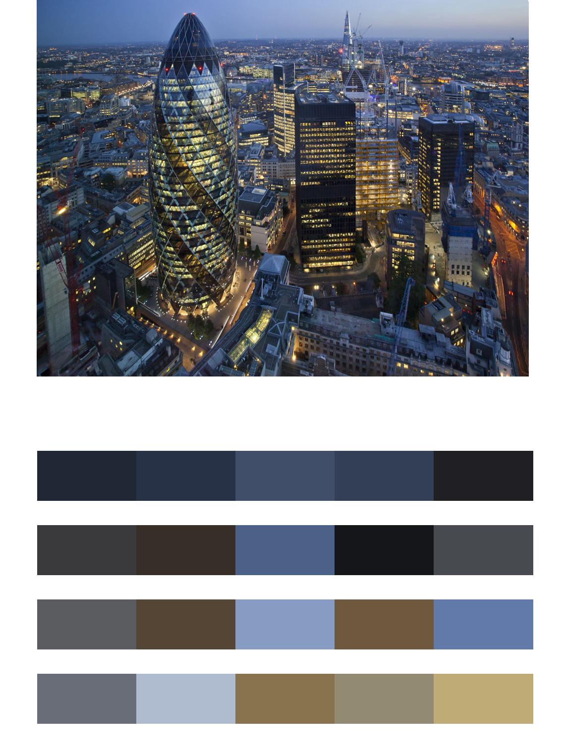 Мегаполис Лондона вид сверху цвета