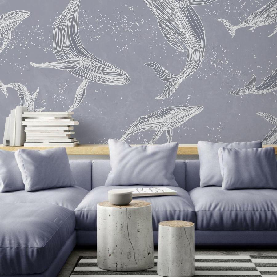 фотообои киты для спальни 14-1256