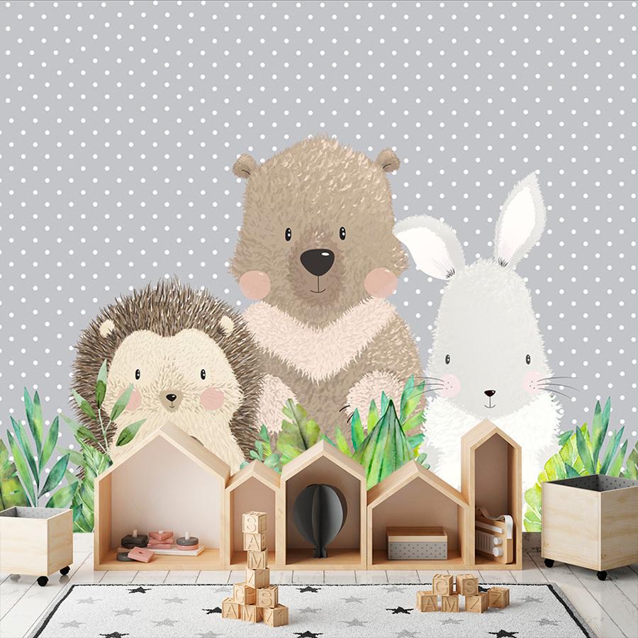 фотообои животные три друга 14-988