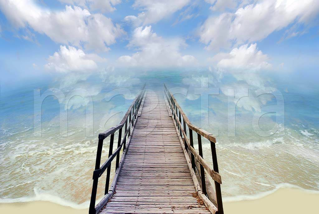 мостик уходящий в море 3-086