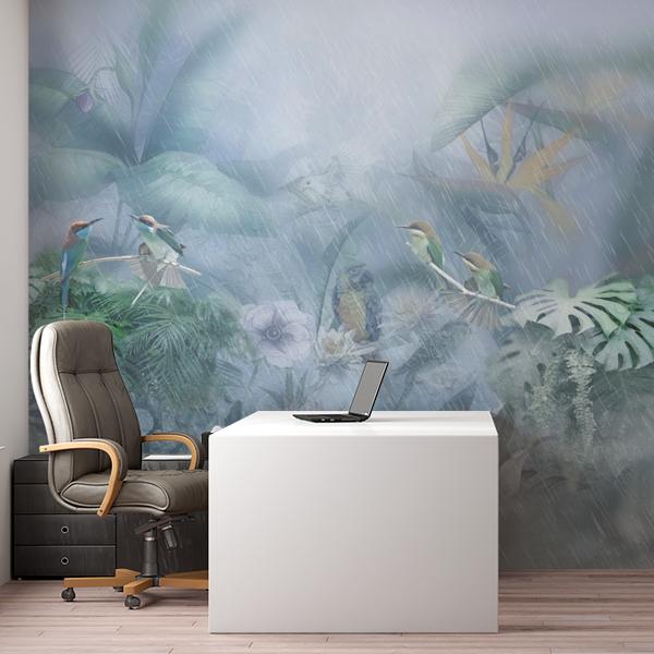 фотообои тропический лес в тумане 13-055