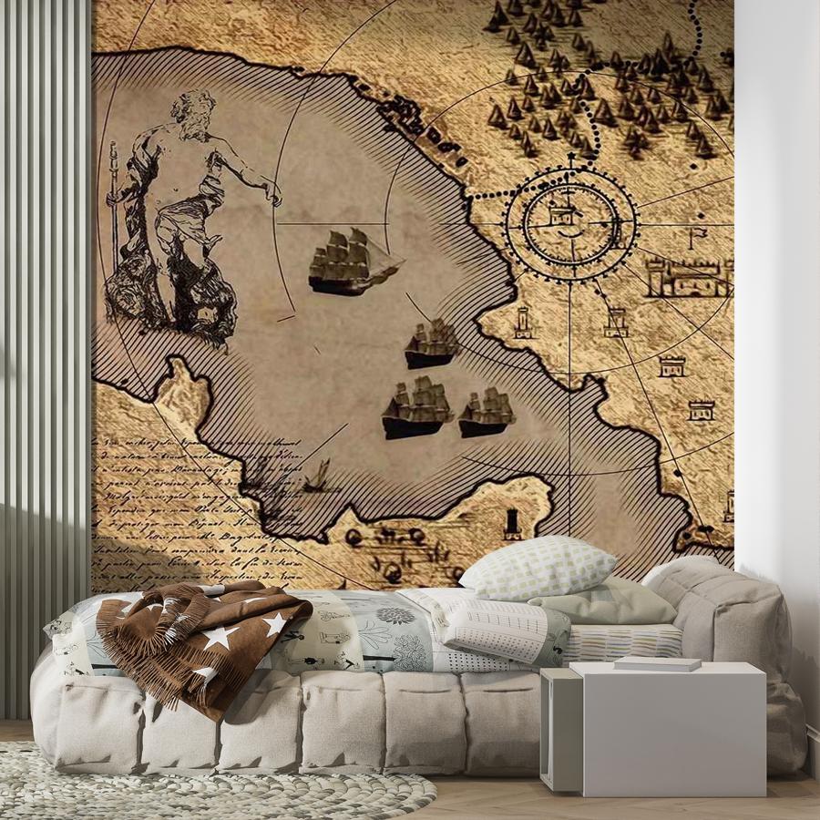 фотообои старинная карта 12-1570