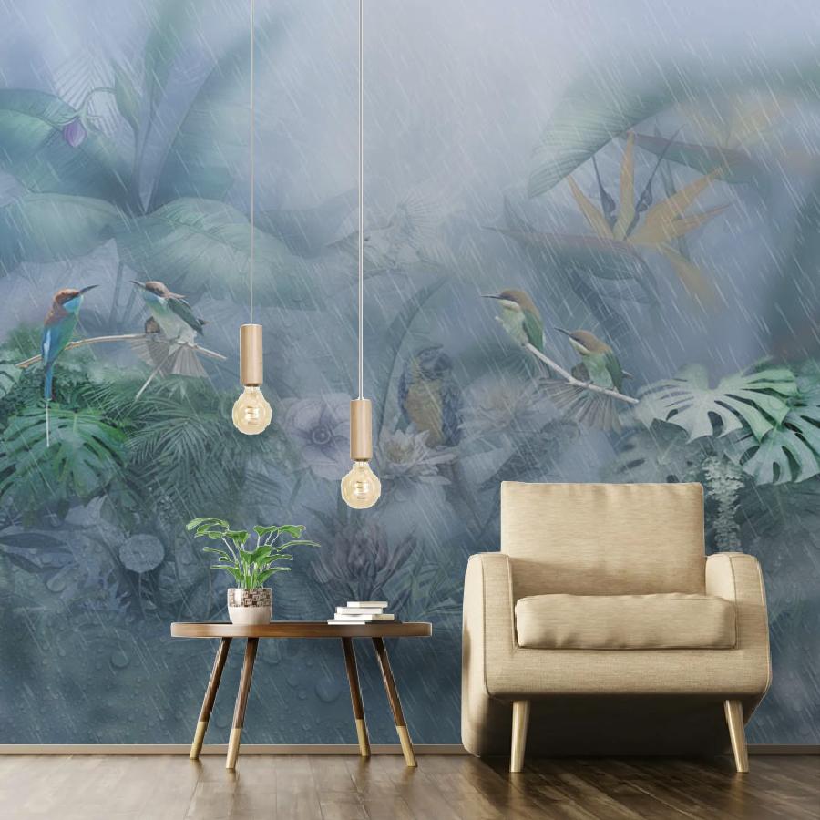 фотообои тропический лес в тумане 13-055