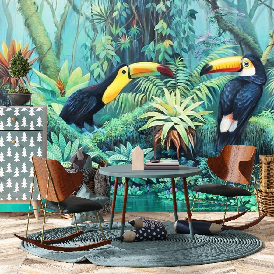 фотообои тропические птицы 14-561