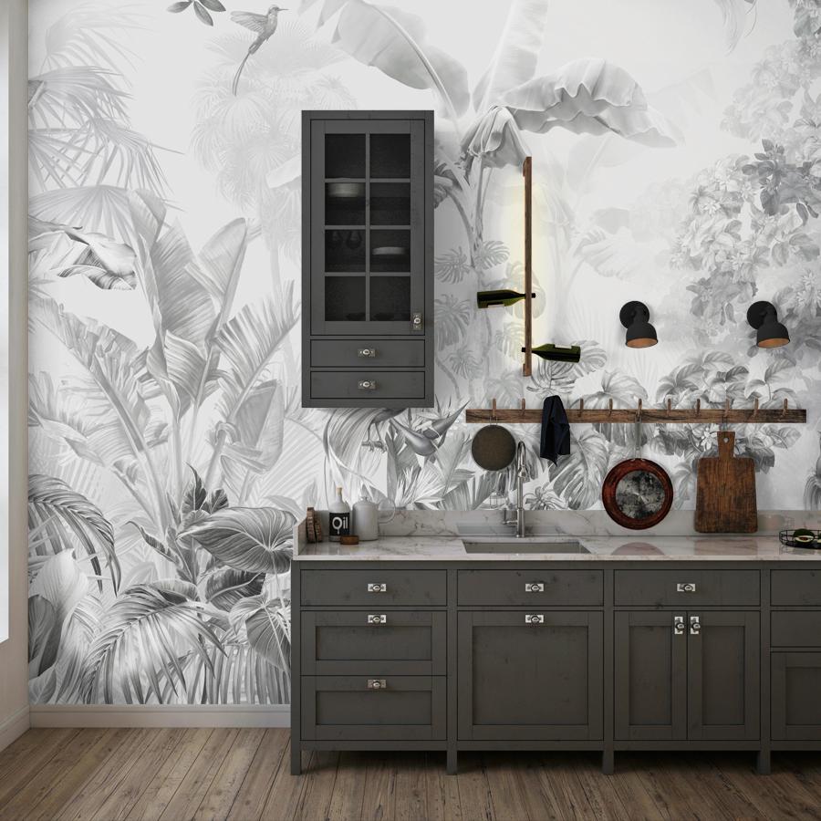 фотообои тропический лес серый 13-745 фотообои тропический лес серый 13-745