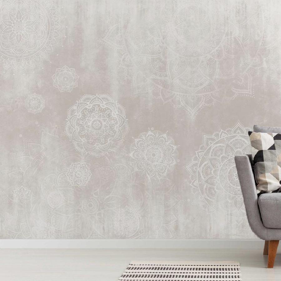 фотообои мандалы бежевые 14-648