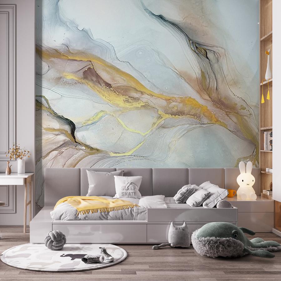 фотообои в спальню розовый мрамор 9-1839