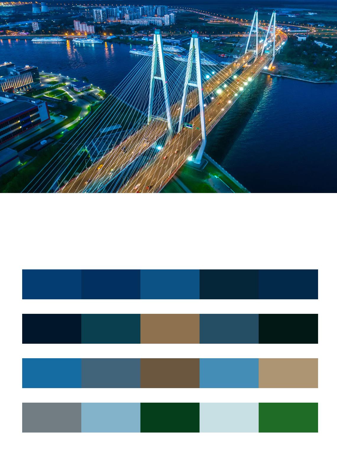 Большой обуховский мост цвета