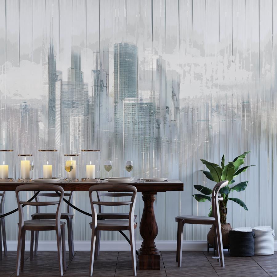 фотообои город абстракция