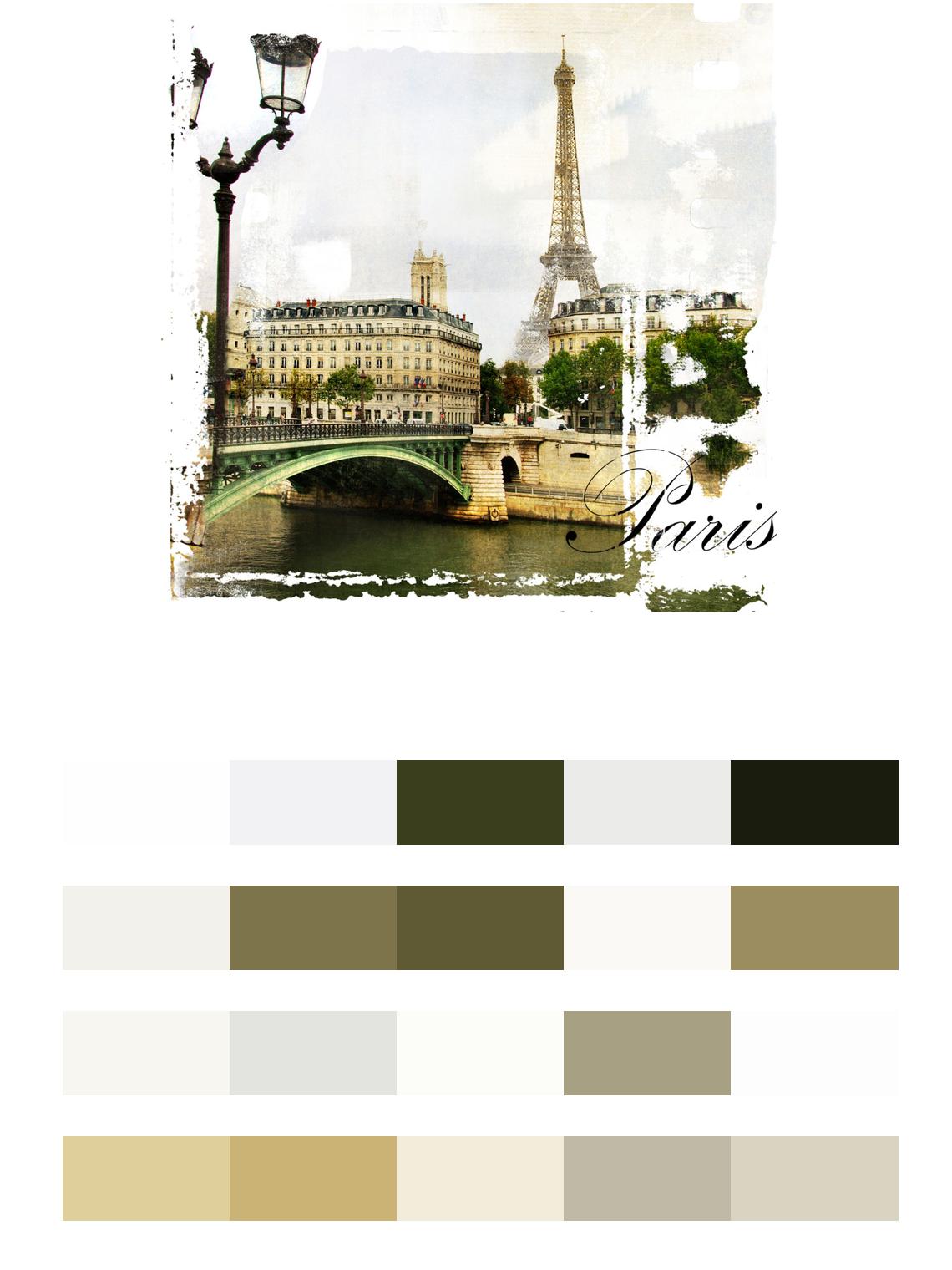Открытка из Парижа цвета