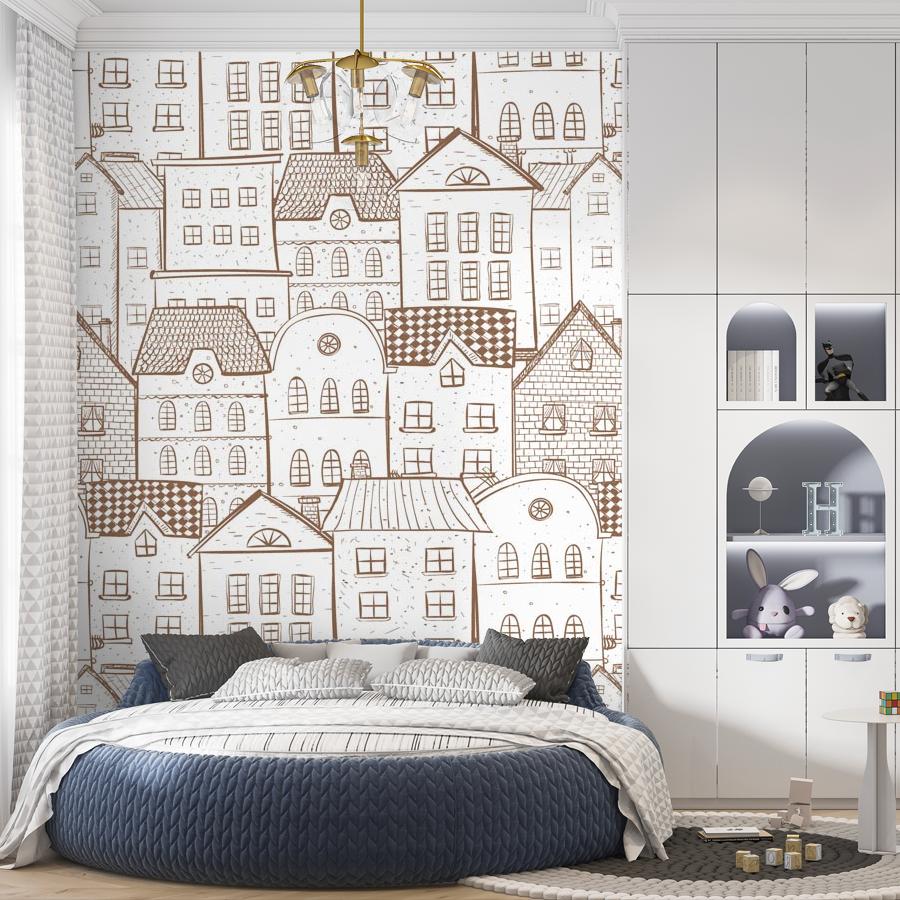 фотообои домики фоновые 12-803 фотообои домики фоновые 12-803