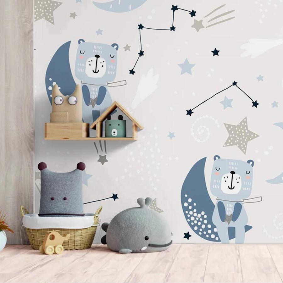 фотообои космос и мишки 12-753