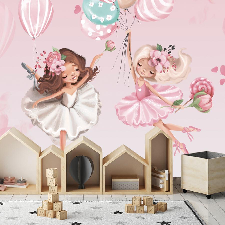 фотообои балерины с шарами 14-422