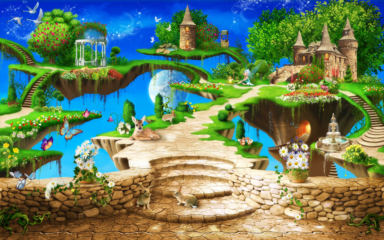 фотообои парящие сады 19-0188