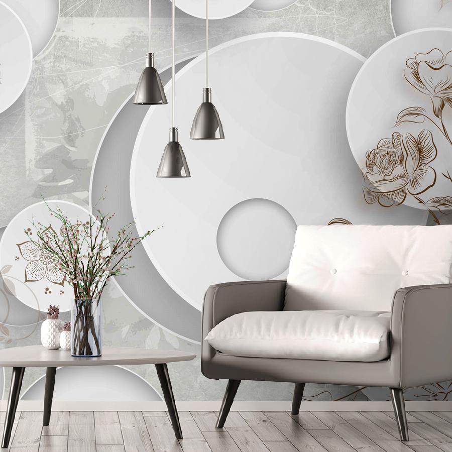 фотообои 3д цветы с шарами 7-840 фотообои 3д цветы с шарами 7-840