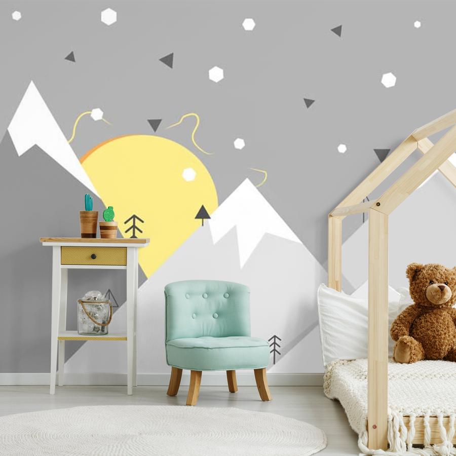 фотообои горы серые 12-852