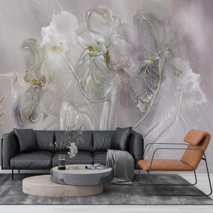 фотообои ирисы 3д