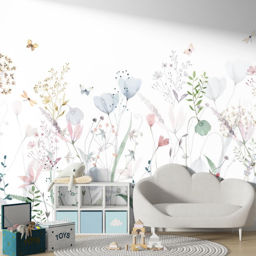 фотообои цветочки нежные фон 14-996