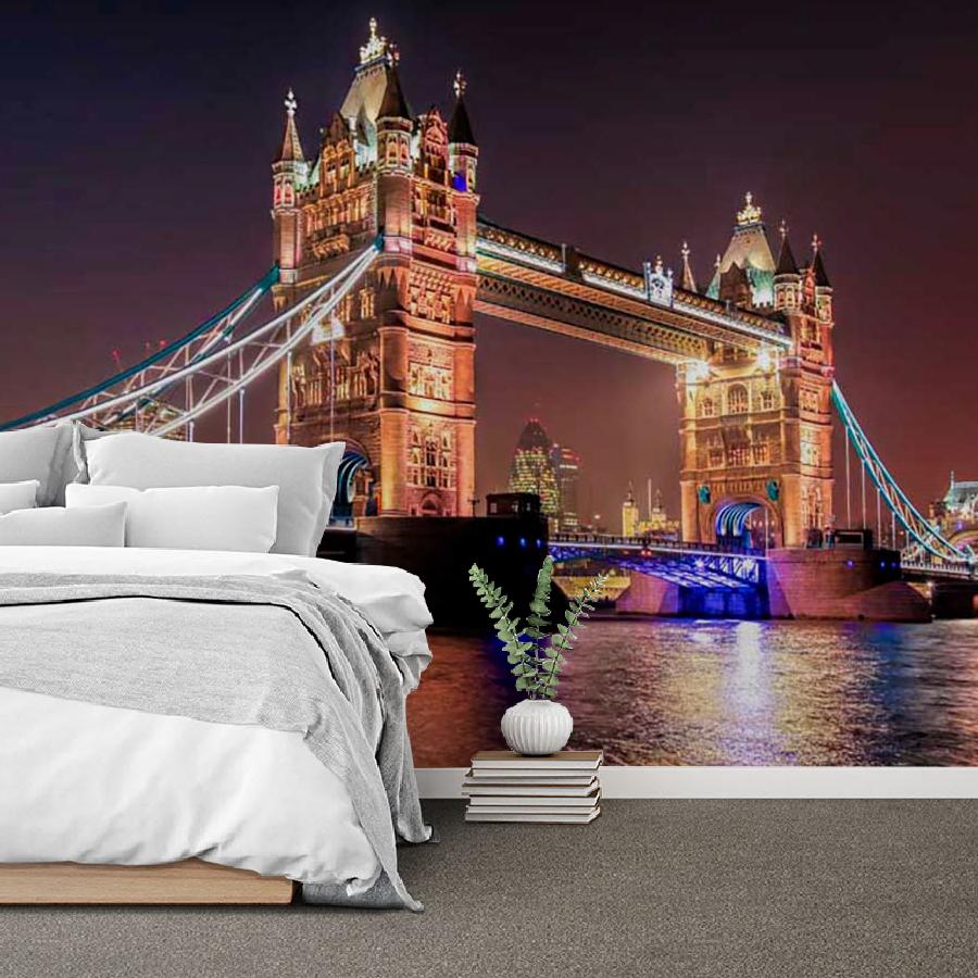 фотообои тауэрский мост поздним вечером 9-532