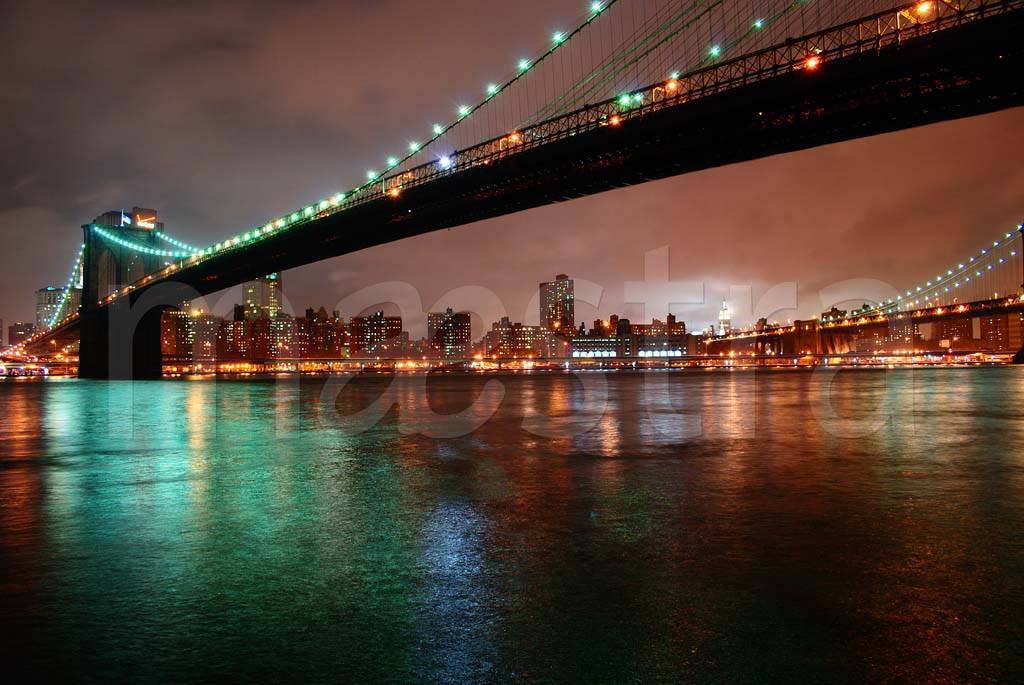 Фотообои Широкий мост через реку