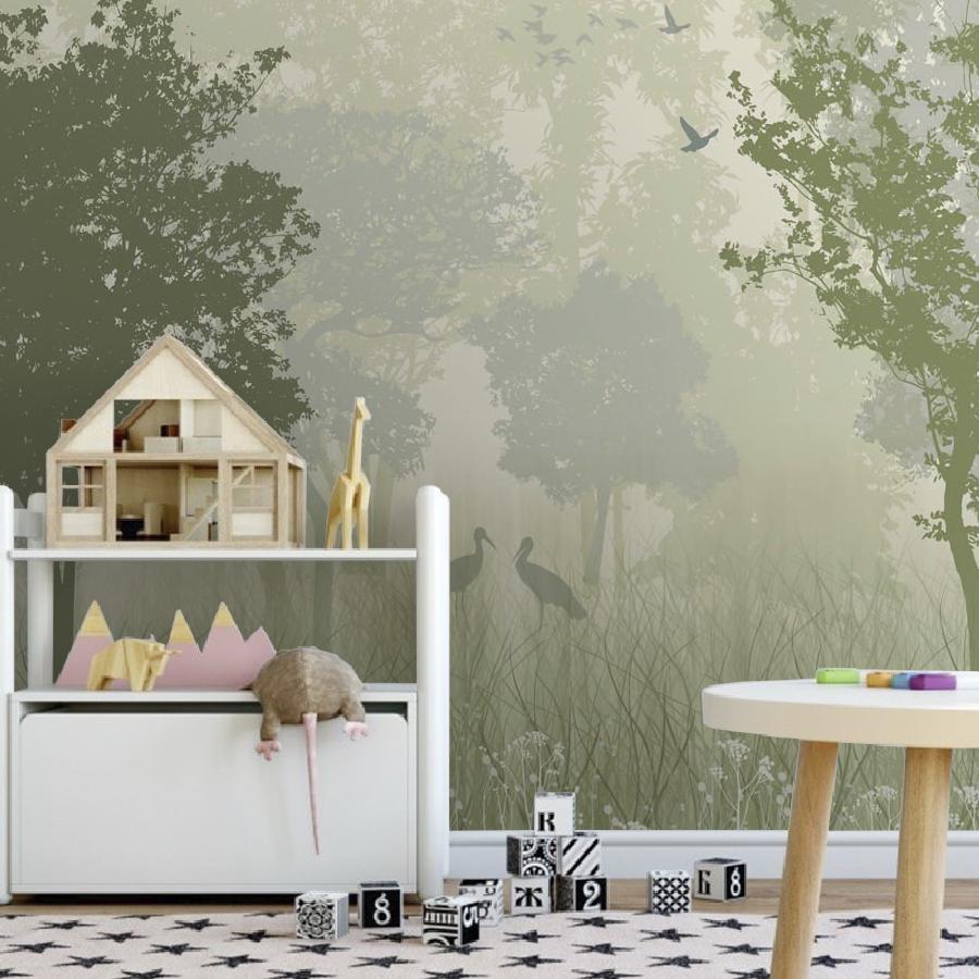 фотообои силуэт леса 14-132