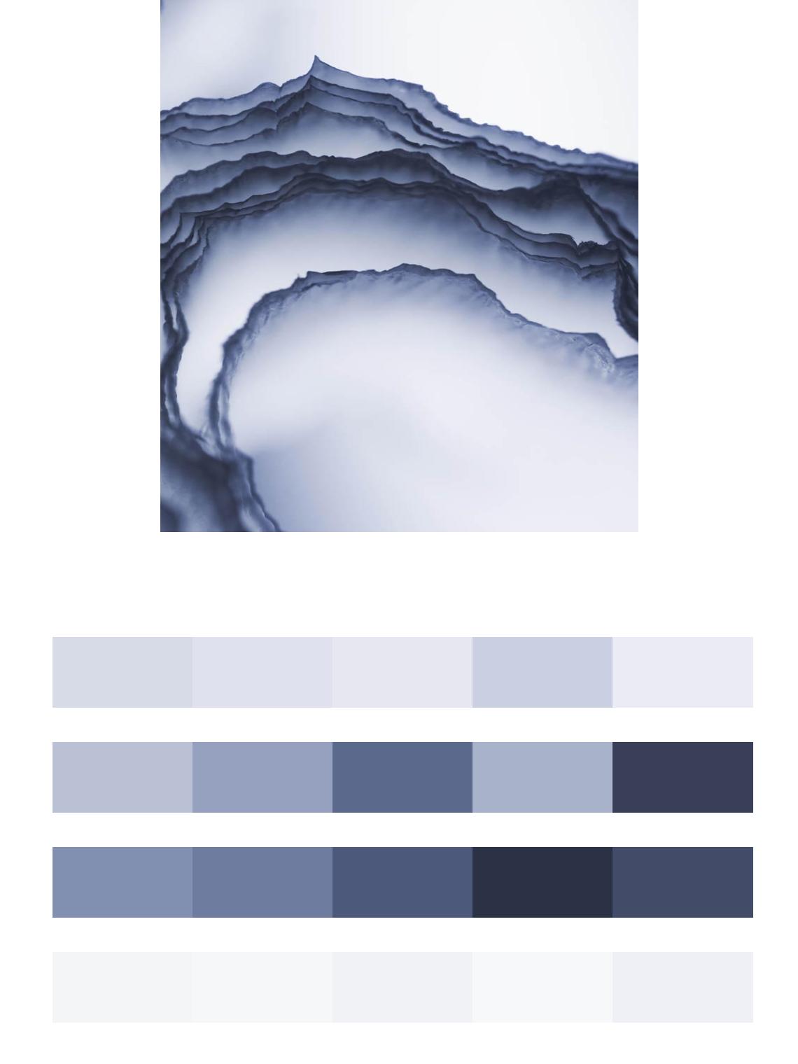 Синяя 3д волна флюид арт цвета