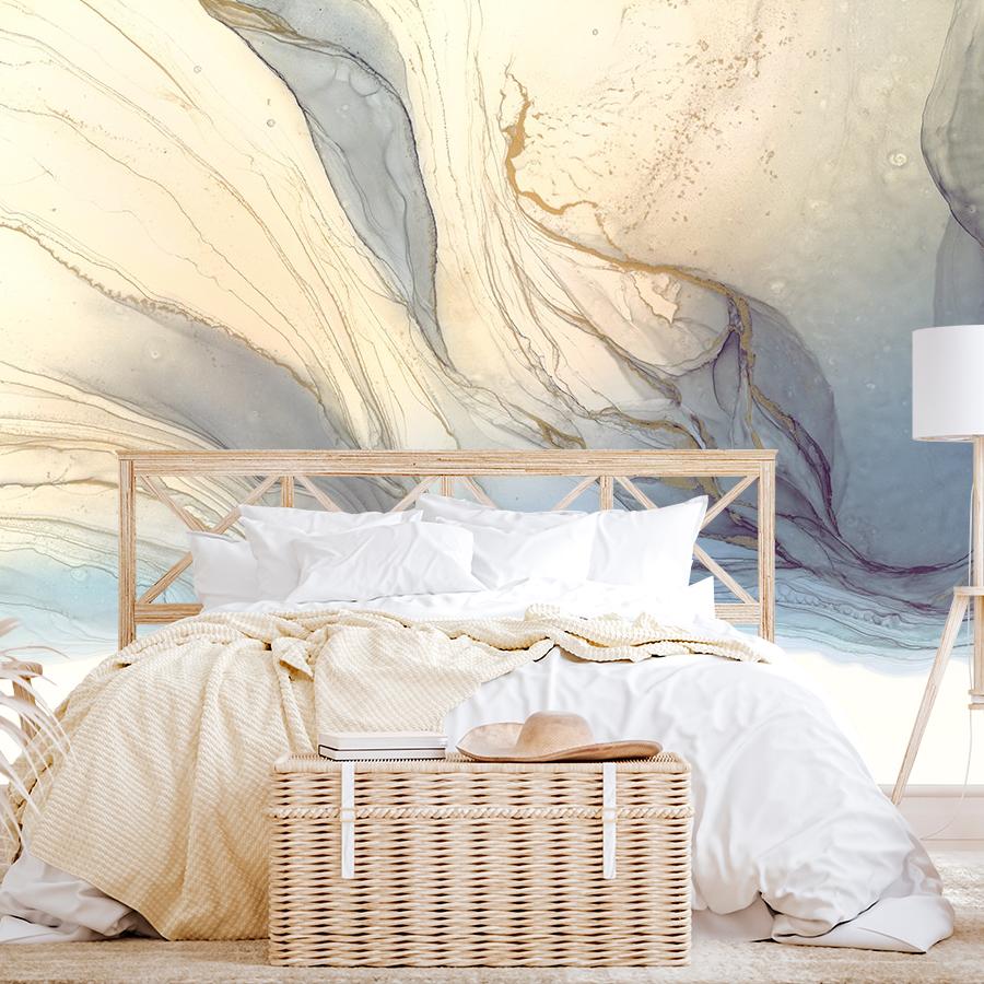 фотообои флюид арт глубокий синий 14-706