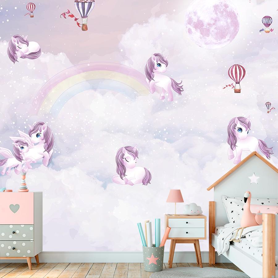 фотообои малыши единороги на облаках 14-913 фотообои малыши единороги на облаках 14-913