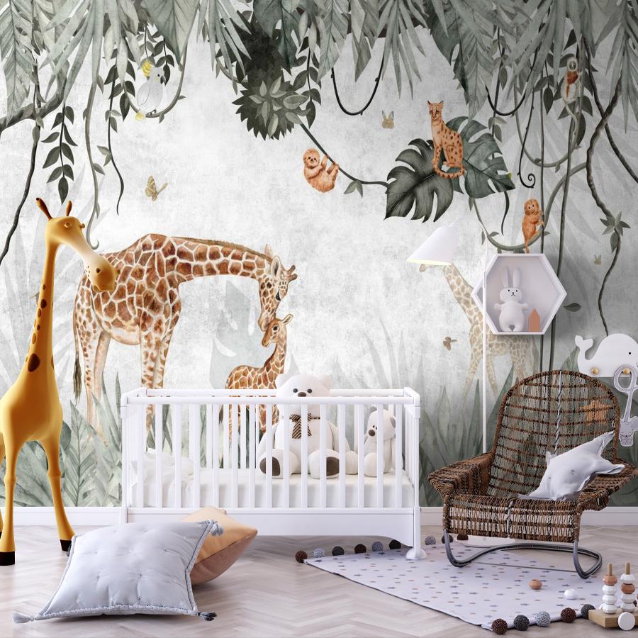 фотообои жирафы семья 12-1866 фотообои жирафы семья 12-1866