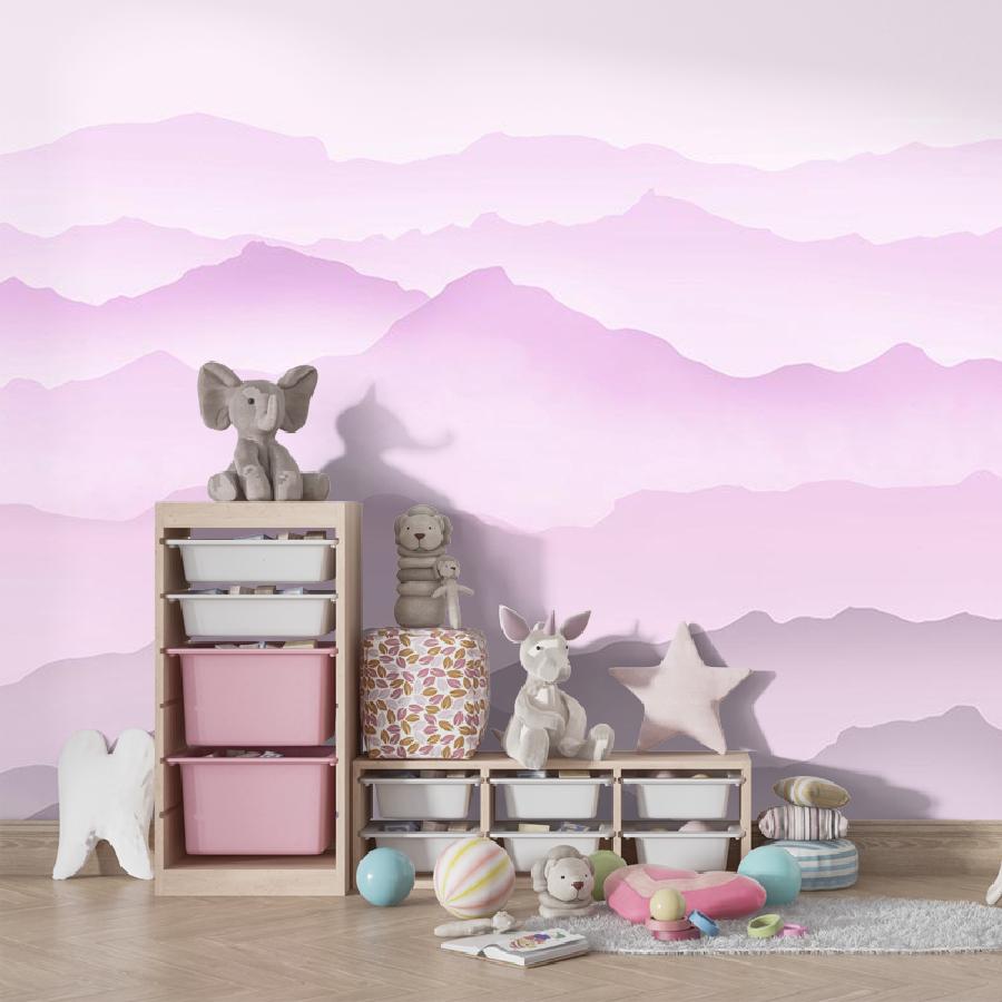 фотообои абстракция горы для девочки 12-1534