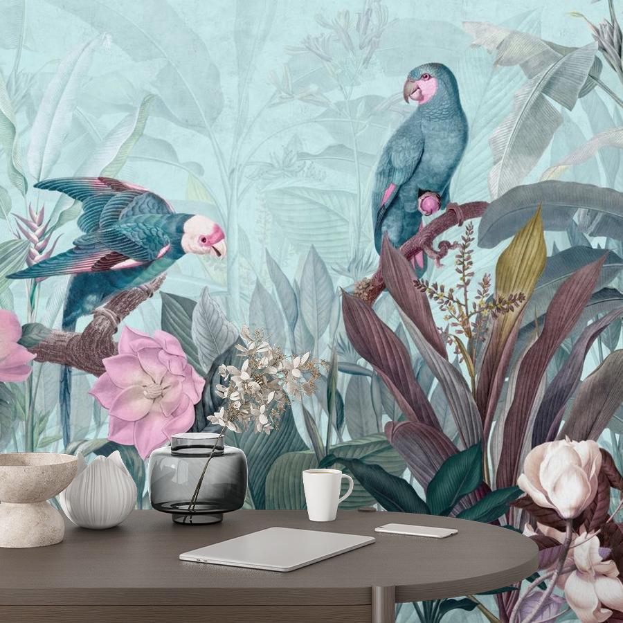 фотообои попугаи в тропиках 12-1839