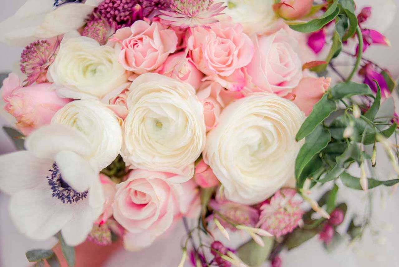 Фотообои Белые розы живые