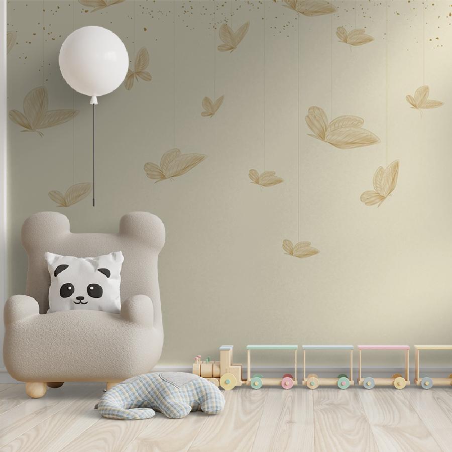 фотообои бабочки золотые 9-2111