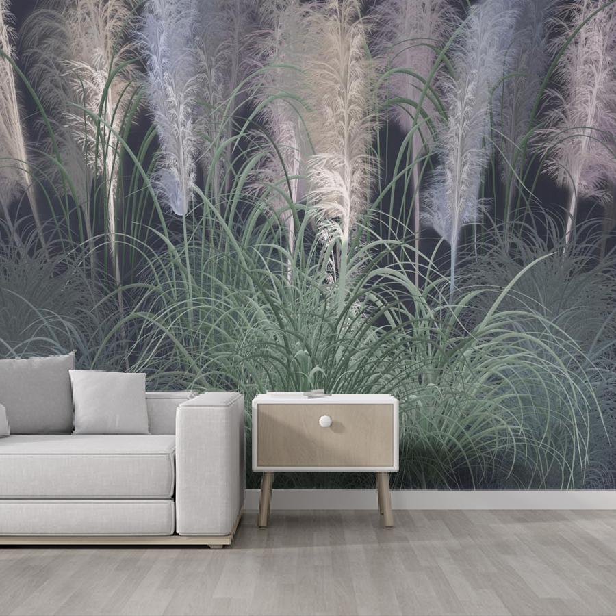 фотообои пампасная трава на поляне 13-883