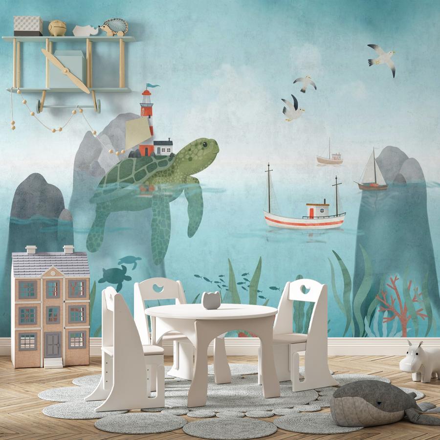 фотообои черепаха и маяк 12-1860 фотообои черепаха и маяк 12-1860