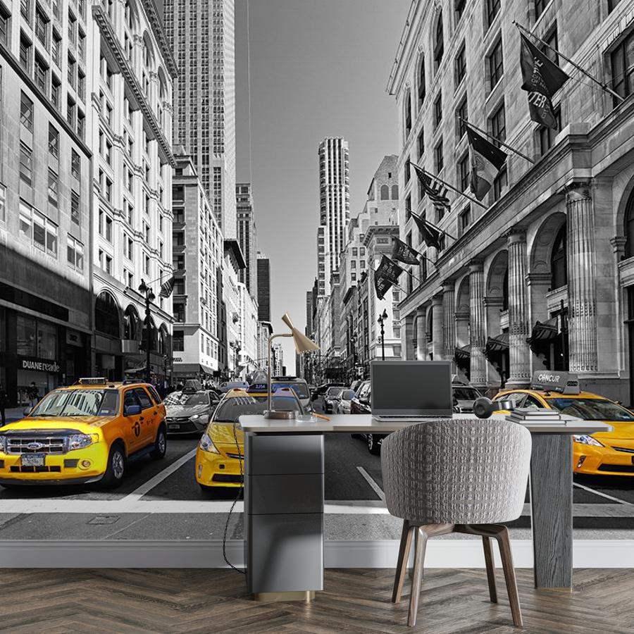 фотообои желтое такси в нью-йорке 9-1767