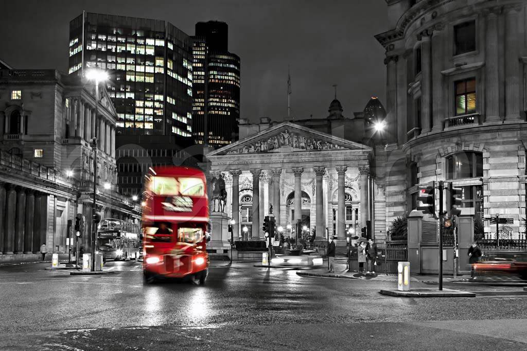 Фотообои Красный автобус в Лондоне