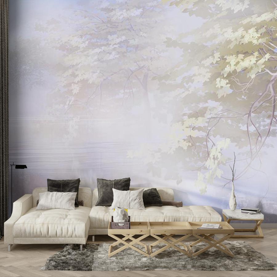 Фотообои фотообои дерево в тумане 13-430