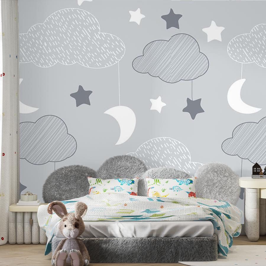 фотообои облака серые 12-710