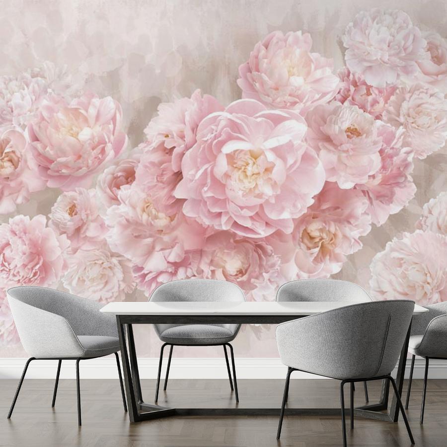 фотообои розовые пионы на стену 14-576