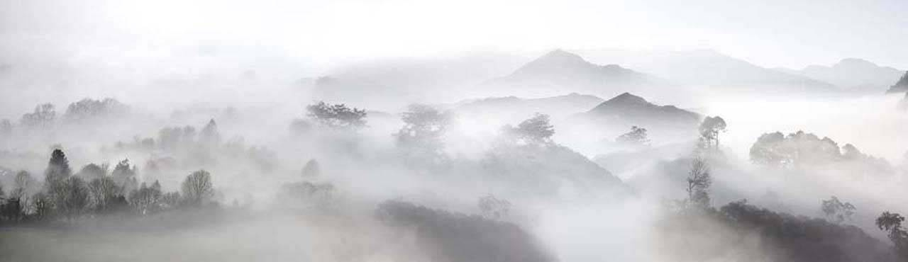 Фотообои Горы в тумане