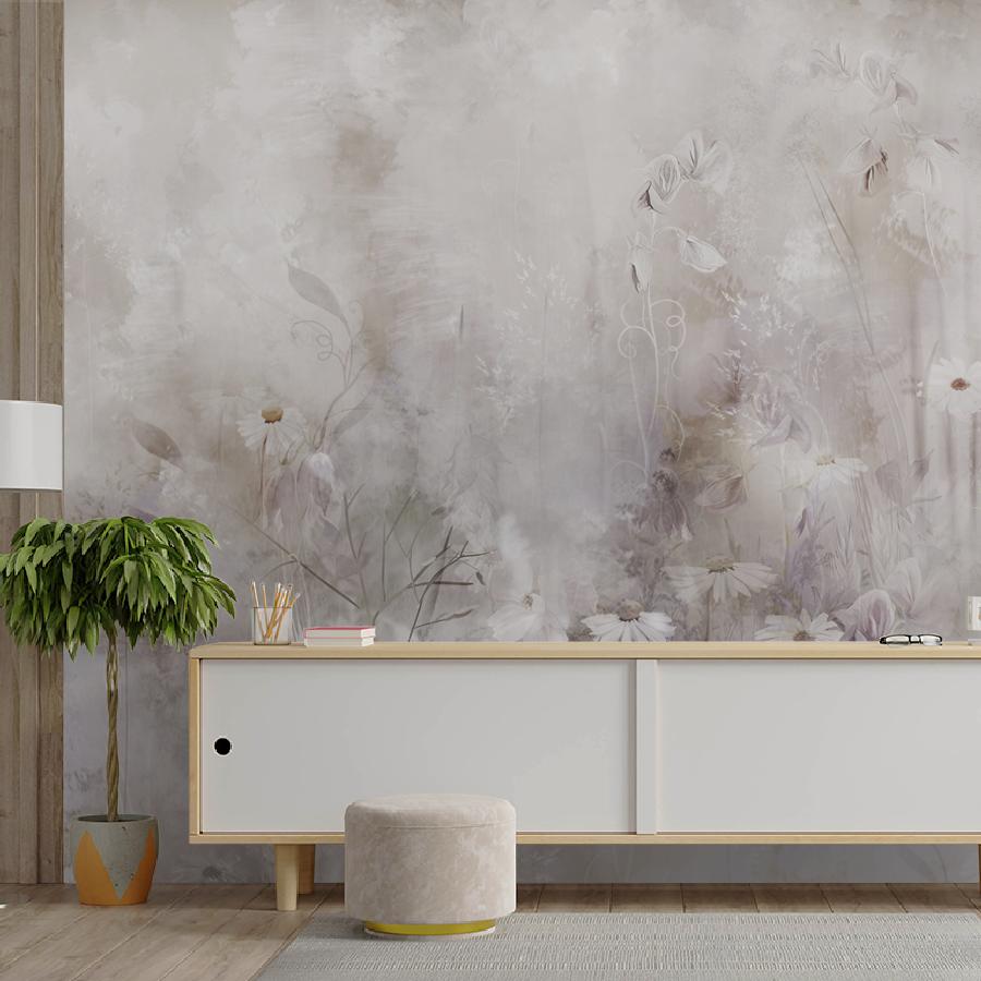 фотообои полевые цветы абстракция 13-1050