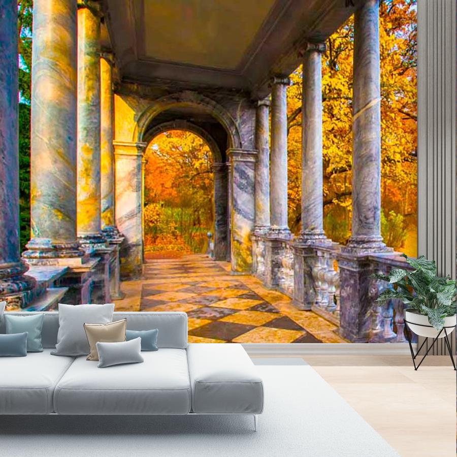 фотообои мраморный мост в екатерининском парке 9-700