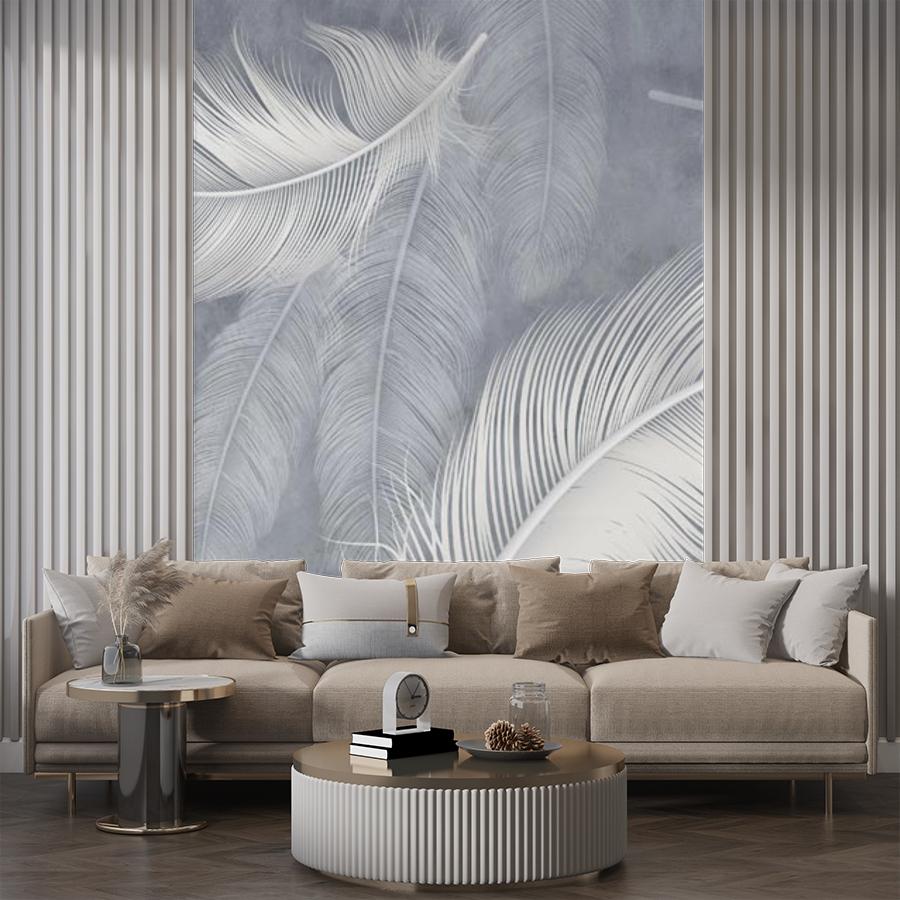 фотообои перышки на сером фоне 14-367 фотообои перышки на сером фоне 14-367