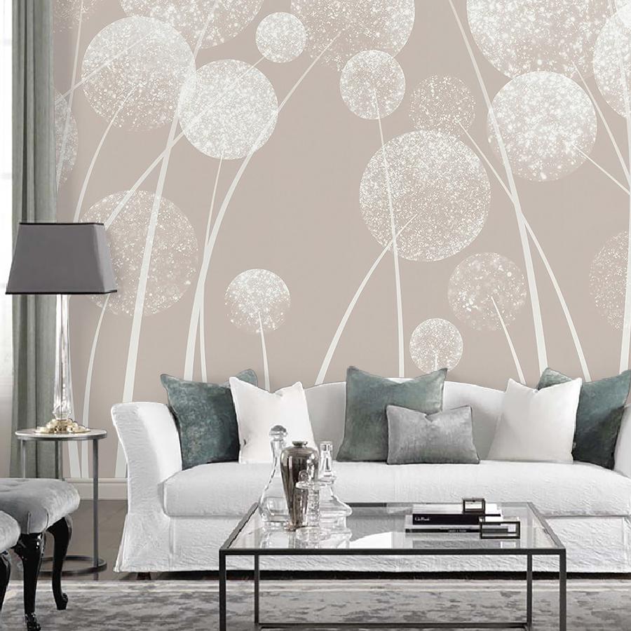 фотообои белые одуванчики 9-2161