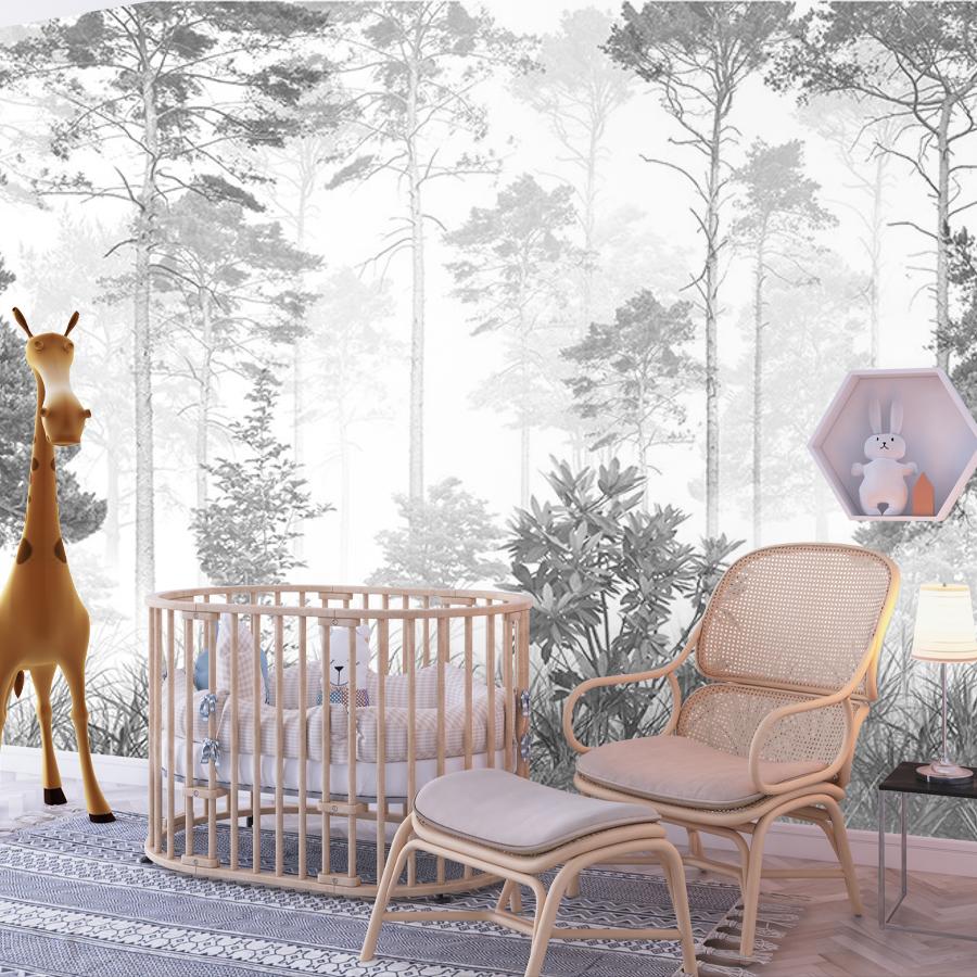 фотообои лес в тумане 9-2172