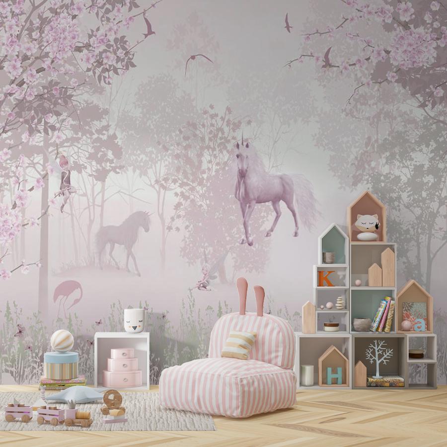 фотообои сказочный лес и единорог 12-1489 фотообои сказочный лес и единорог 12-1489