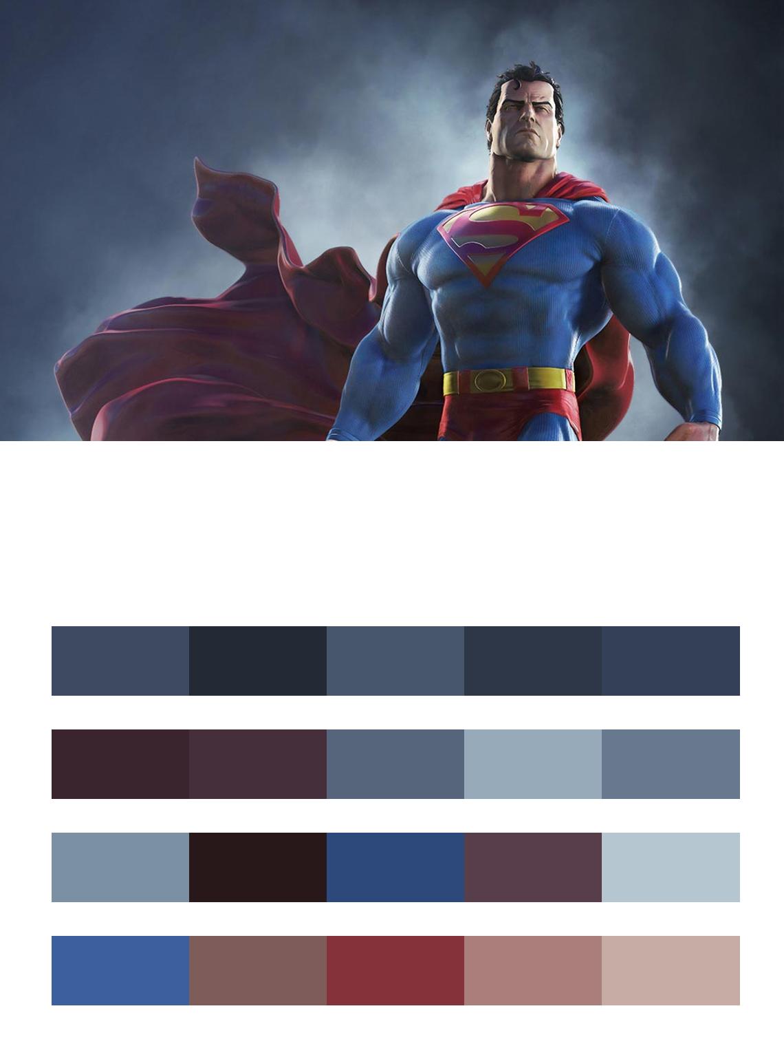 Супергерой постер цвета