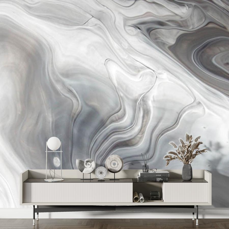 фотообои серый мрамор с разводами 9-1533