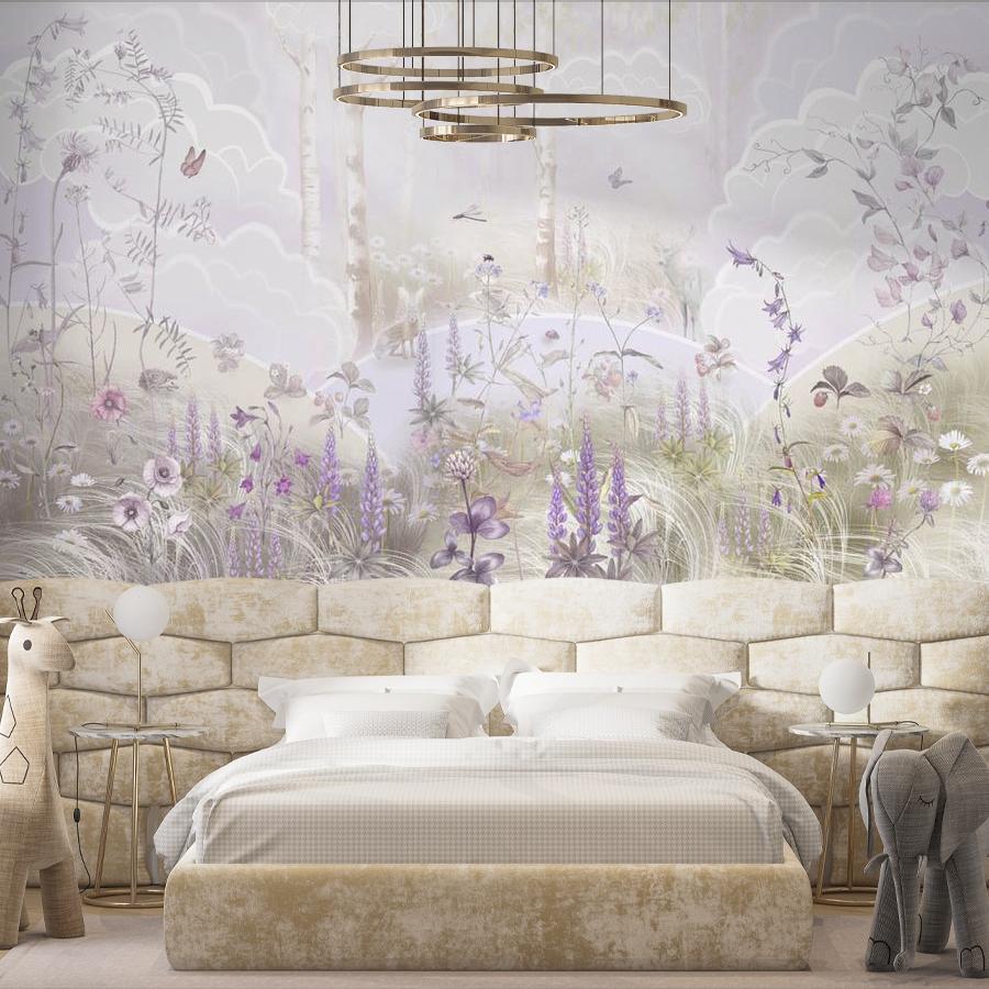 фотообои полевые цветы в детскую 13-648